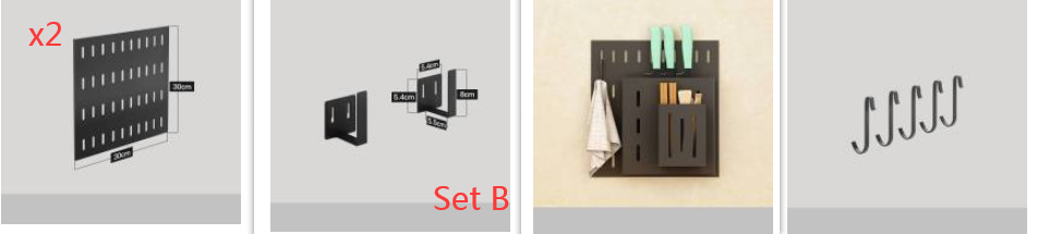 Stainless Steel Wall Mounted Kitchen Storage