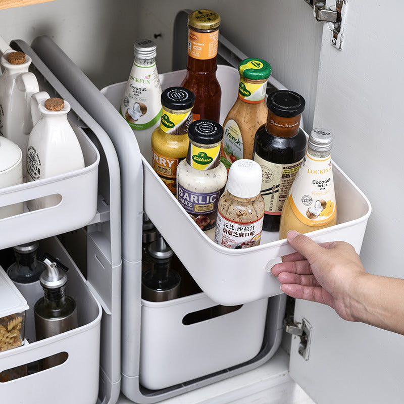 2 Tier Kitchen Storage Rack Cabinet