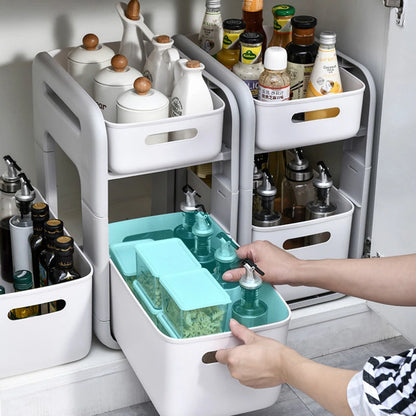 2 Tier Kitchen Storage Rack Cabinet