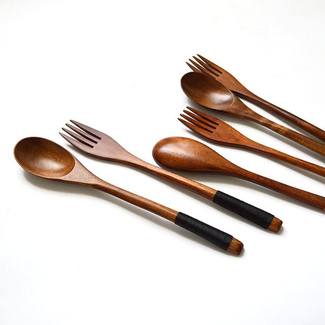 Wooden Bamboo Spoon Cooking Utensil