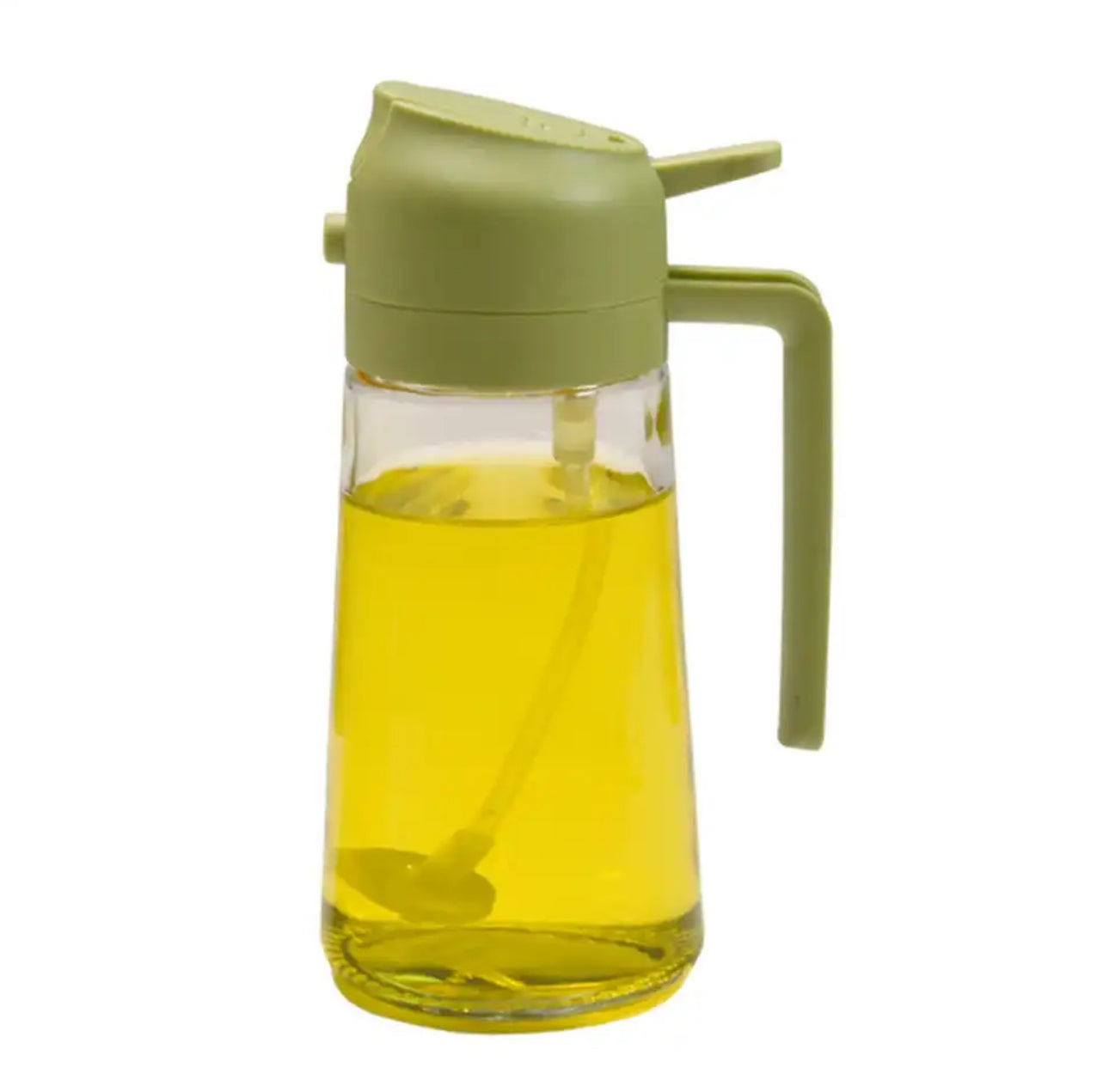 Glass Oil Spray Bottle with Pour Spout 600ml