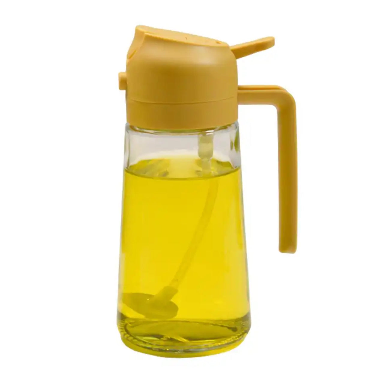 Glass Oil Spray Bottle with Pour Spout 600ml