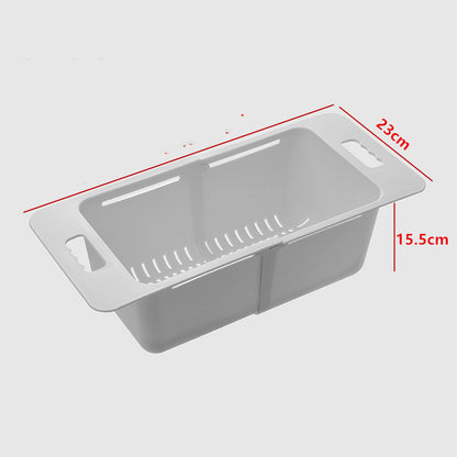 Kitchen Sink Drain Retractable Storage Rack