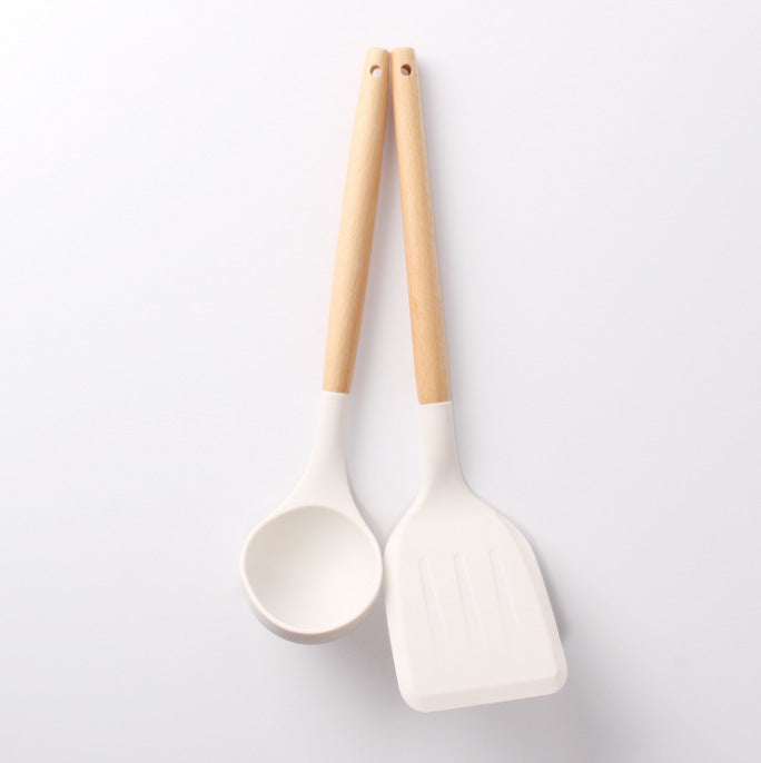 White Silicone Spatula Set