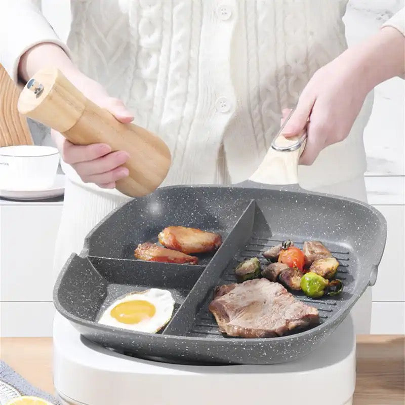 Multi-Purpose Durable Nonstick  Frying Pan 3-in-1