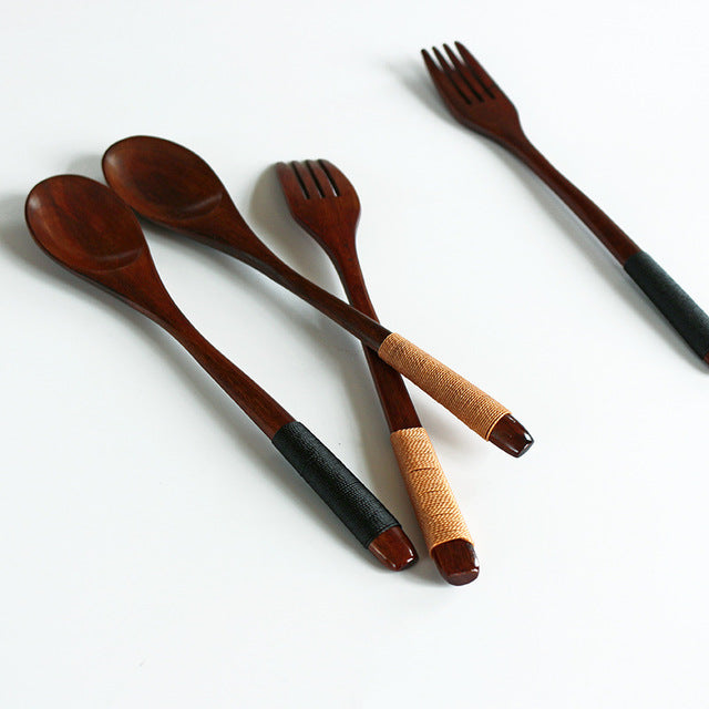 Wooden Bamboo Spoon Cooking Utensil