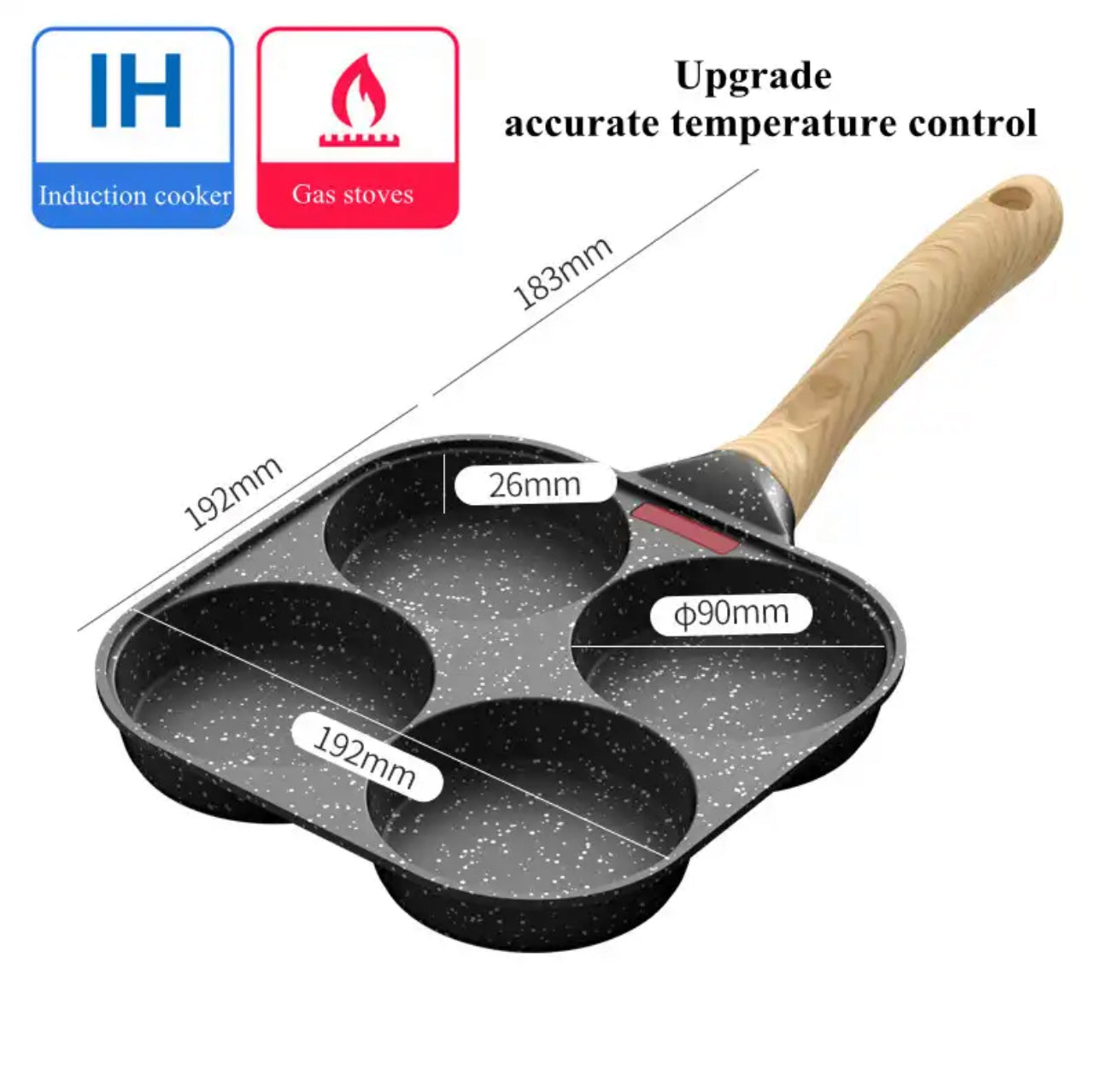 Multi-Purpose Durable Nonstick  Frying Pan 3-in-1