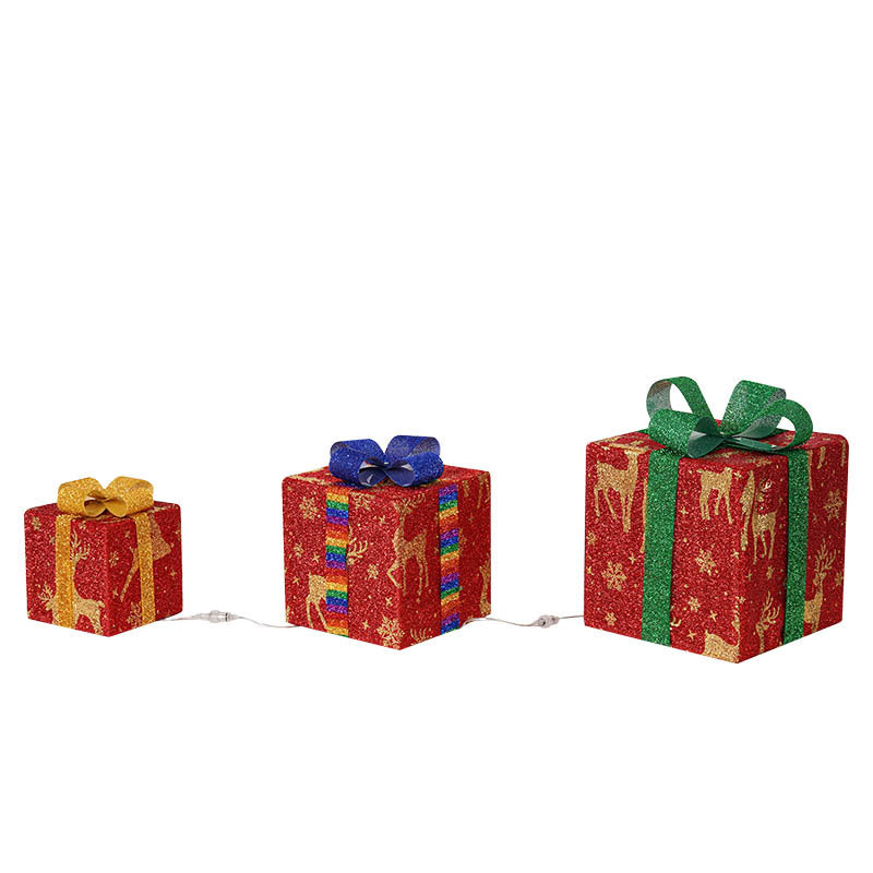 Christmas Lights Gift Box Three-piece