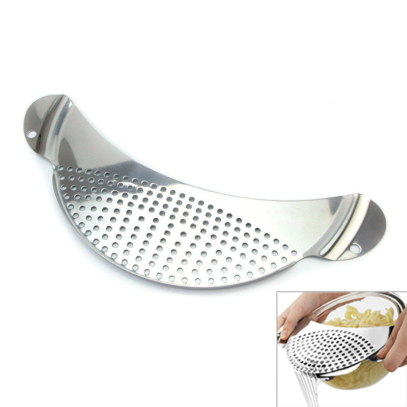 Stainless Steel Moon Shape Drainer