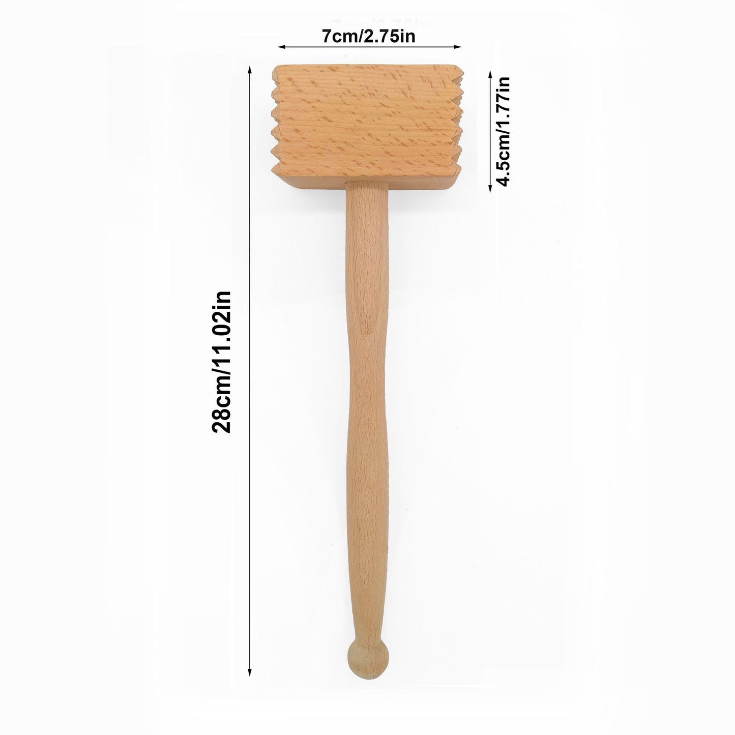 Household Beech Wood Meat Hammer