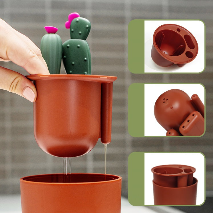 Multifunctional Nylon Cleaning Cactus Bottle