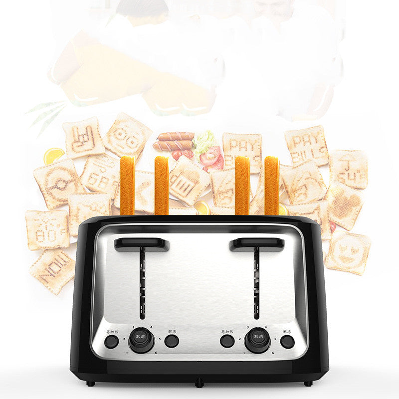 Automatic Multifunctional Toaster Four Slot