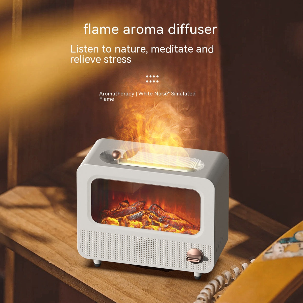 Simulation Flame Humidifier Fireplace