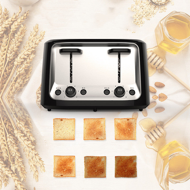 Automatic Multifunctional Toaster Four Slot